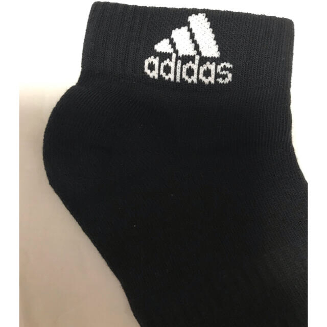 adidas(アディダス)の 計3足 adidas アンクル ソックス 25〜27黒3足 メンズのレッグウェア(ソックス)の商品写真