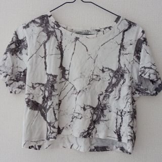 BALENCIAGA 2015ss マーブル柄Tシャツ