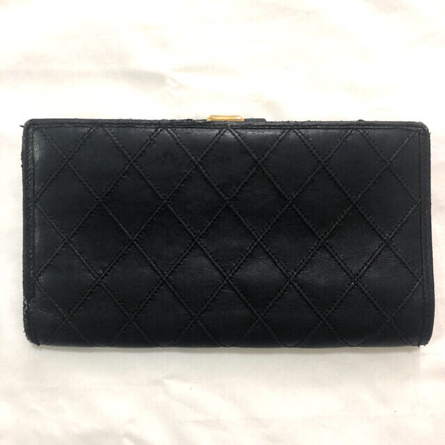 CHANEL 二つ折り財布 ビコローレ レザー ブラック | iins.org