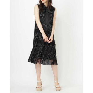 ジルスチュアート(JILLSTUART)の JILLSTUARTドッドミックスプリーツワンピース(ひざ丈ワンピース)