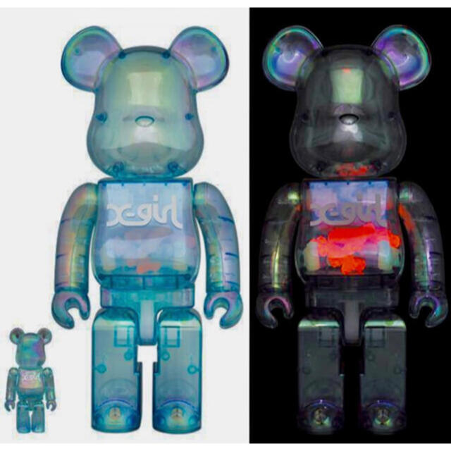 【新品未開封】BE@RBRICK  X-girl 2021 400％ &100% エンタメ/ホビーのフィギュア(その他)の商品写真