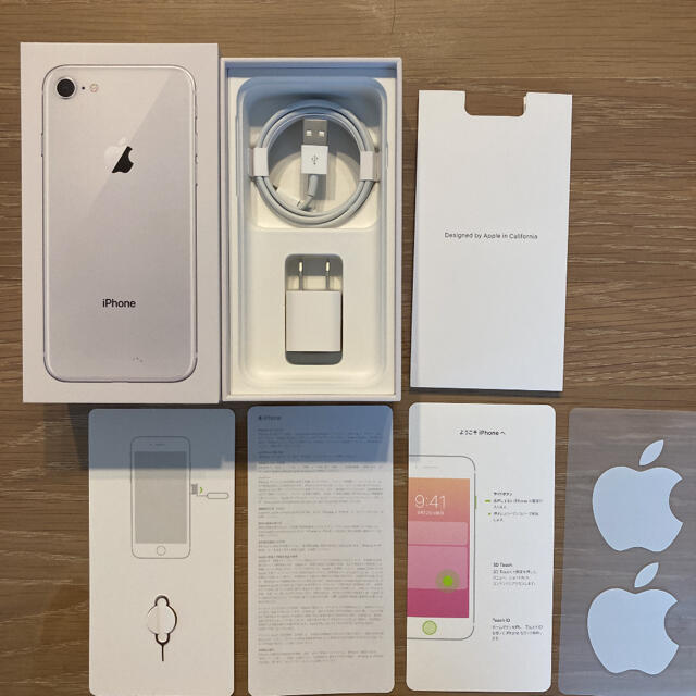 ◾️SIMフリー◾️iPhone 8 Silver 64GB 付属品付き www