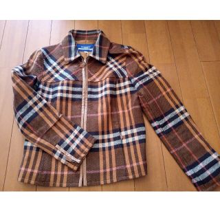 バーバリーブルーレーベル(BURBERRY BLUE LABEL)のバーバリー　ジャケット　レディース　ジャンバー　チェック(ブルゾン)