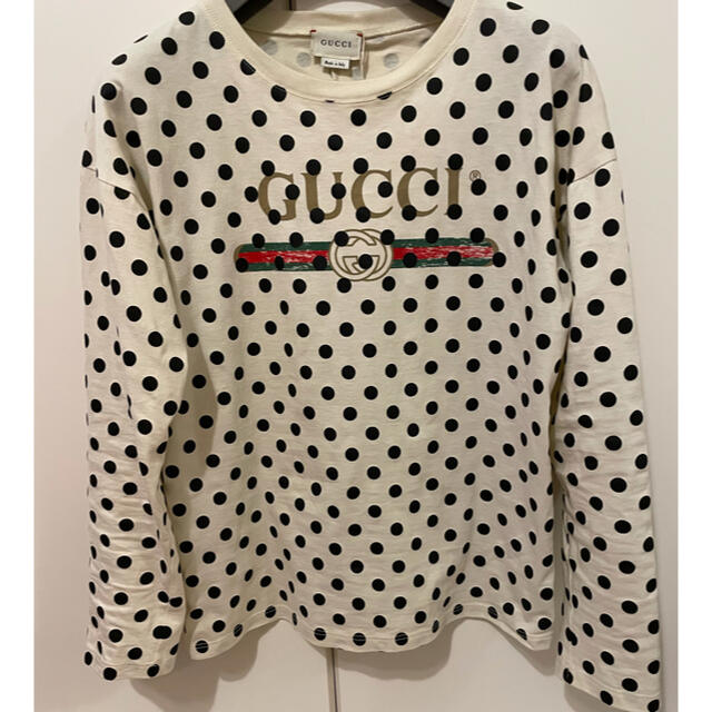 Gucci(グッチ)のGucci グッチチルドレン　ポルカドット　水玉 レディースのトップス(Tシャツ(長袖/七分))の商品写真