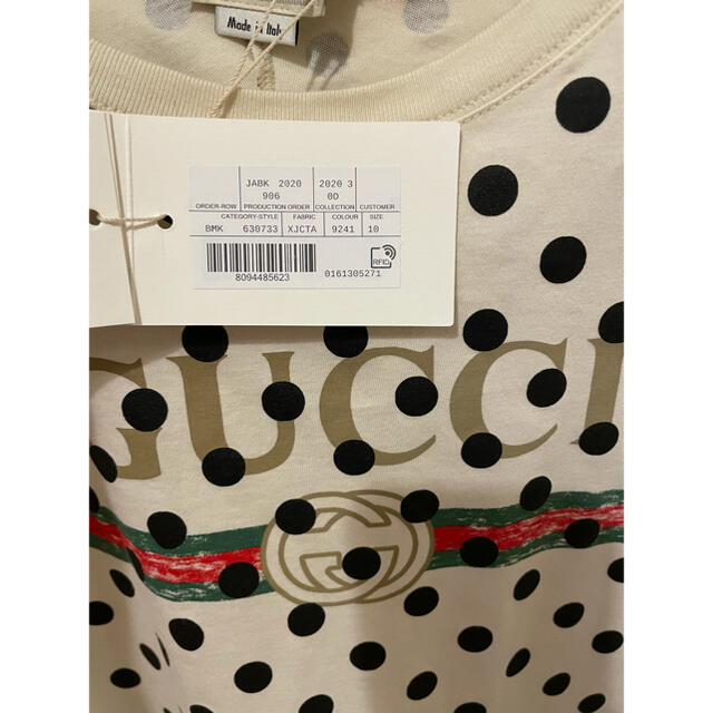 Gucci(グッチ)のGucci グッチチルドレン　ポルカドット　水玉 レディースのトップス(Tシャツ(長袖/七分))の商品写真