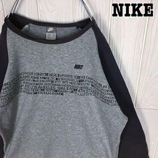 ナイキ(NIKE)のナイキ 90s ゆるだぼ スウェット トレーナー ワンポイント刺繍ロゴ 裏起毛(スウェット)