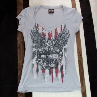 ハーレーダビッドソン(Harley Davidson)のUSA製【Harley Davidson/ハーレーダビッドソン】VネックTシャツ(Tシャツ(半袖/袖なし))