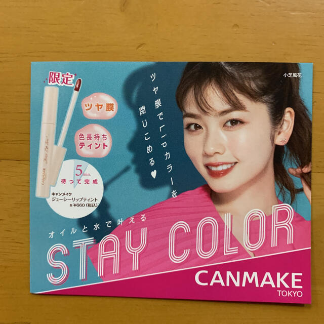 CANMAKE(キャンメイク)のキャンメイク CANMAKE ミニリーフレット チラシ 2種 4枚 小芝風花 エンタメ/ホビーのコレクション(印刷物)の商品写真