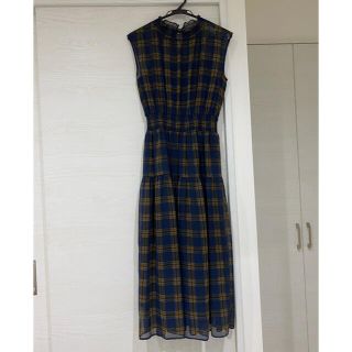 ジルバイジルスチュアート(JILL by JILLSTUART)の最終お値下げ【JILL by JILLSTUART】チェックワンピース(ロングワンピース/マキシワンピース)