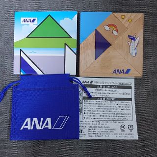 エーエヌエー(ゼンニッポンクウユ)(ANA(全日本空輸))のANA★おもちゃ★木製 脳育タングラム(ノベルティグッズ)