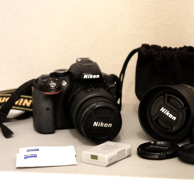 カメラ デジタルカメラ Nikon D5300☆スマホ転送＆即発送☆WiFi機能つき一眼レフ☆2440 