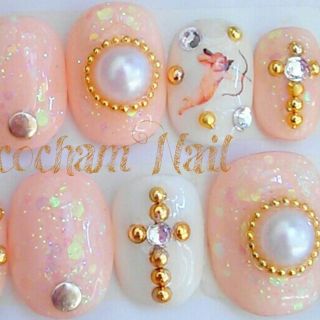 ｴﾝｼﾞｪﾙｸﾛｽ♡ｼﾝﾌﾟﾙNail コスメ/美容のネイル(つけ爪/ネイルチップ)の商品写真