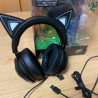 レイザー(LAZER)のRazer Kraken Kitty Black ゲーミングヘッドセット(ヘッドフォン/イヤフォン)