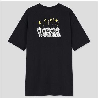 ユニクロ(UNIQLO)のUNIQLO ユニクロ　 ピーナッツビンテージUT グラフィックT半袖XXL黒(Tシャツ(半袖/袖なし))