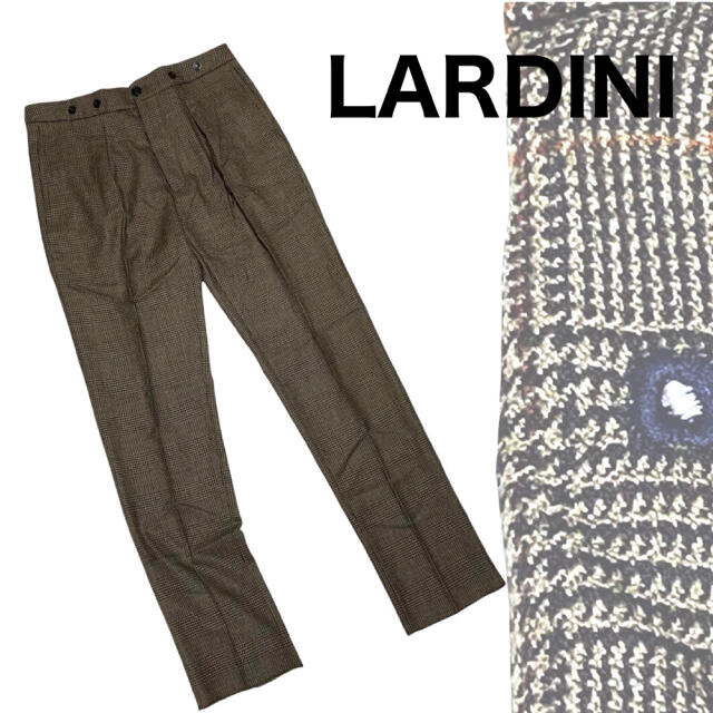 LORO PIANA(ロロピアーナ)の【LARDINI ラルディーニ】グレチェック スラックス パンツ 高級生地 メンズのパンツ(スラックス)の商品写真