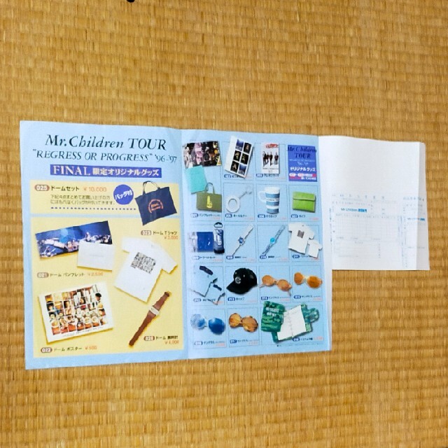 Mr.Children REGRESS OR PROGRESS グッズ カタログ
