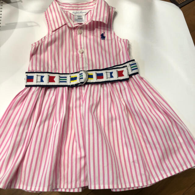 Ralph Lauren(ラルフローレン)のラルフローレン　ワンピース　70cm キッズ/ベビー/マタニティのベビー服(~85cm)(ワンピース)の商品写真