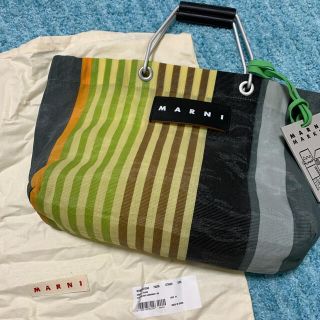 マルニ(Marni)のマルニフラワーカフェ　ストライプバック(トートバッグ)