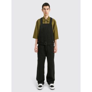 ドリスヴァンノッテン(DRIES VAN NOTEN)のDRIES VAN NOTEN デニム オーバーオール ブラック L(サロペット/オーバーオール)