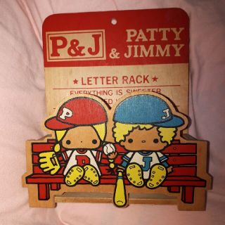 サンリオ(サンリオ)のＰ＆Ｊ　PATTY & JIMMY ● LETTER 木 手紙　パティー＆ジミー(キャラクターグッズ)