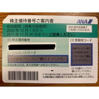 エーエヌエー(ゼンニッポンクウユ)(ANA(全日本空輸))のANA 株主優待券　複数枚購入可（在庫次第）　2022年5月30日搭乗まで(その他)