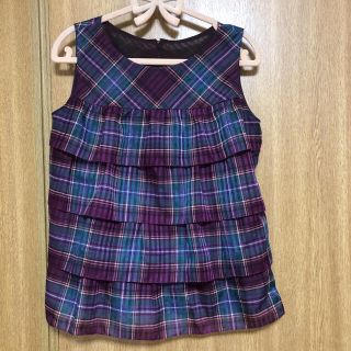 ザスコッチハウス(THE SCOTCH HOUSE)のスコッチハウス  チェック　ノースリーブブラウス(シャツ/ブラウス(半袖/袖なし))