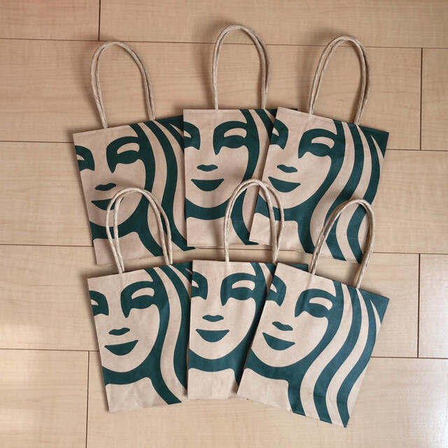 Starbucks Coffee(スターバックスコーヒー)のSTARBUCKS☆紙袋（ミニ）6枚 エンタメ/ホビーのコレクション(その他)の商品写真