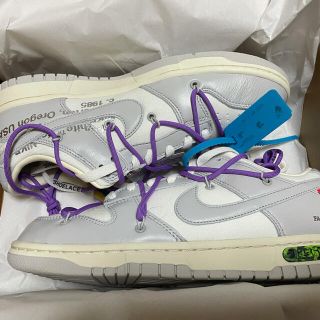 ナイキ(NIKE)の込　27.5 NIKE DUNK off-white lot47 (スニーカー)