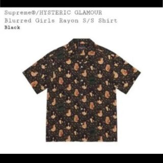 シュプリーム(Supreme)のSupreme HYSTERIC GLAMOUR レーヨンシャツ　黒　L(シャツ)