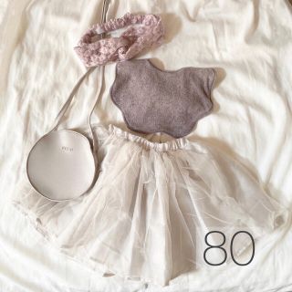 スリーコインズ(3COINS)のチュールスカート 子供服 ベビー服 80サイズ スリーコインズ 子供服(スカート)