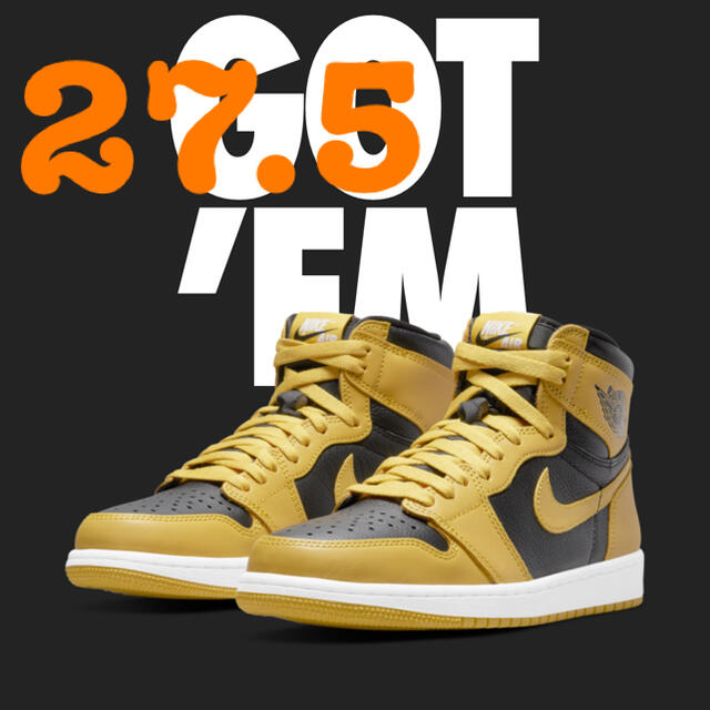 [27.5]NIKE AIR JORDAN 1 Pollen