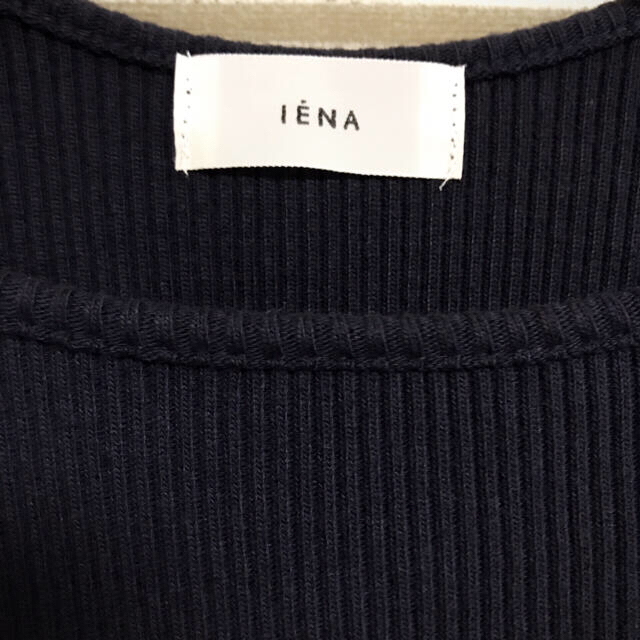 IENA(イエナ)のイエナ　ワイドリブプルオーバー　ネイビー レディースのトップス(カットソー(半袖/袖なし))の商品写真