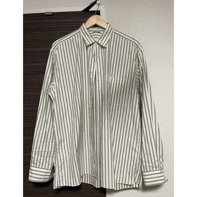 AURALEE(オーラリー)のAURALEE WASHED FINX TWILL STRIPE SHIRTS  メンズのトップス(シャツ)の商品写真