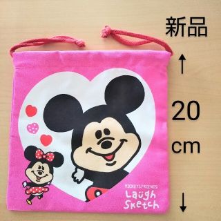 ディズニー(Disney)の巾着 ミッキー ミニー ピンク(その他)