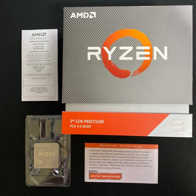 スマホ/家電/カメラAMD Ryzen9 3950X 国内正規品