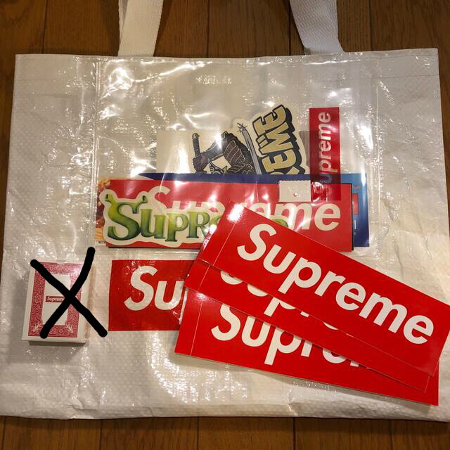 3点セット Supreme ステッカーセット&エコバック