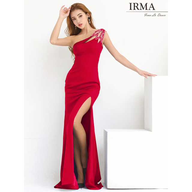 IRMA キャバドレス 赤ロングの通販 by 北川マキ's shop|ラクマ