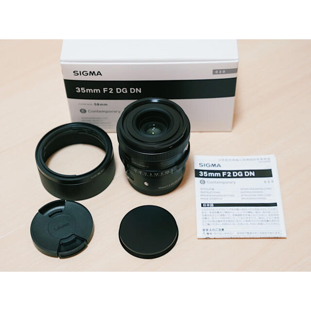 美品 SIGMA 35mm F2 DG DN ソニーEマウント