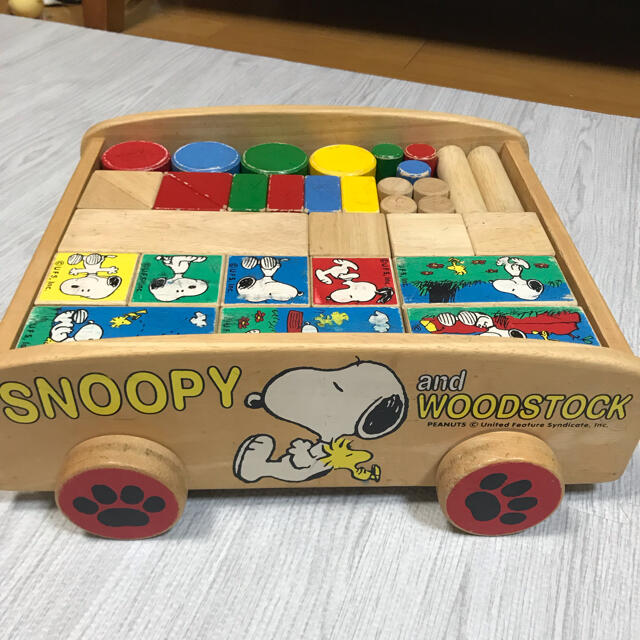 SNOOPY(スヌーピー)のスヌーピー　積み木セット エンタメ/ホビーのおもちゃ/ぬいぐるみ(その他)の商品写真