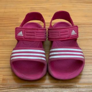 アディダス(adidas)の【7a2様専用】アディダス　サンダル　ピンク　16cm(サンダル)