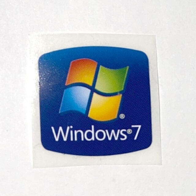 Microsoft(マイクロソフト)のエンブレムシール windows 7 スマホ/家電/カメラのPC/タブレット(PCパーツ)の商品写真