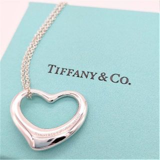 ティファニー(Tiffany & Co.)のティファニー オープンハート ミディアム ネックレス ロングチェーン(ネックレス)