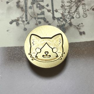 猫スタンプ 2.5cm(ヘッドのみ)(印鑑/スタンプ/朱肉)