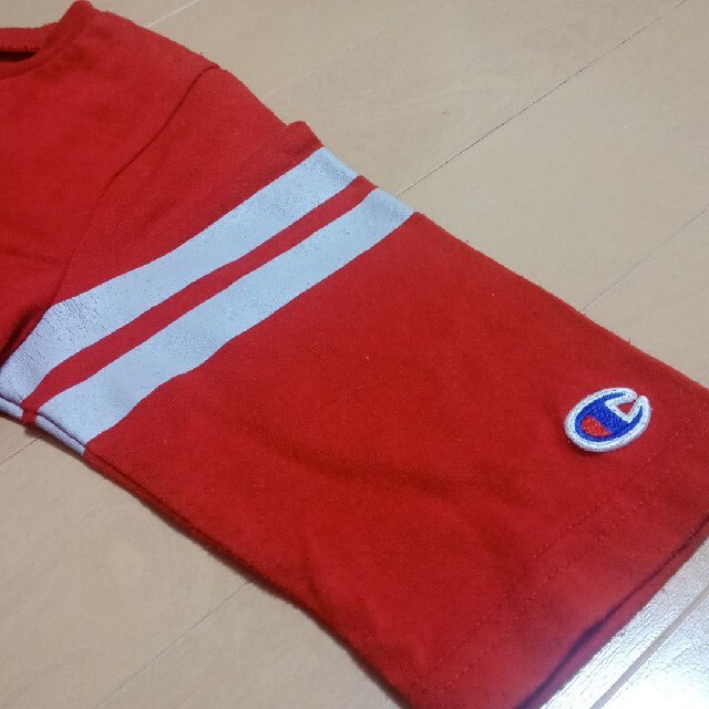 Champion(チャンピオン)のChampion　五分袖Tシャツ　120 キッズ/ベビー/マタニティのキッズ服男の子用(90cm~)(Tシャツ/カットソー)の商品写真