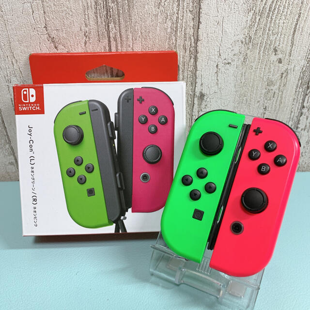 美品 人気カラー スプラトゥーン Switch 左右セット ジョイコン