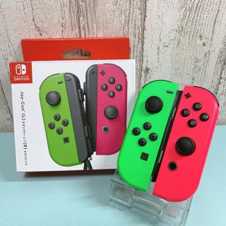 美品 人気カラー スプラトゥーン Switch 左右セット ジョイコン(その他)