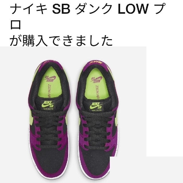 NIKE SB DUNK LOW PRO RED PLUM 27.5cm