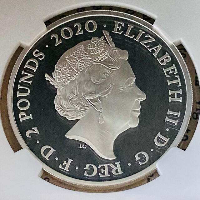 としてはう ☆NGC☆最高鑑定☆2020 イギリス 第1弾 007 PF70 UC 銀貨の