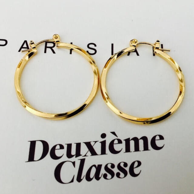 ★新品 DEUXIEME CLASSE ドゥーズィエムクラス ねじりフープピアス