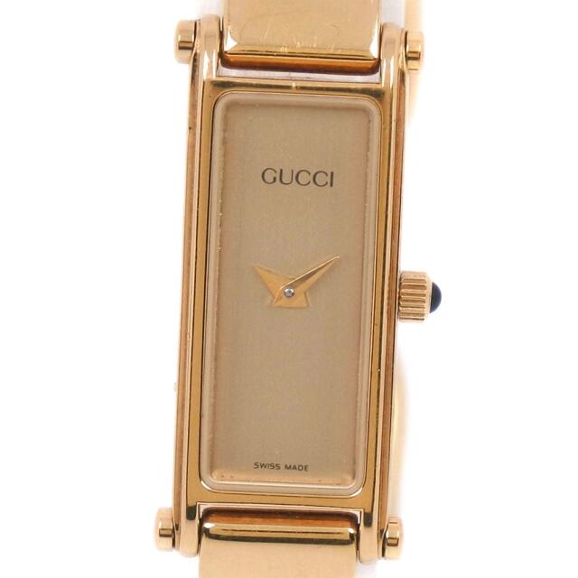 上品な Gucci 腕 ゴールド レディース クオーツ ゴールド SS 1500 グッチ - 腕時計
